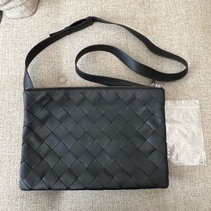 Bottega Veneta Triple Compartment Woven Crossbody Bag